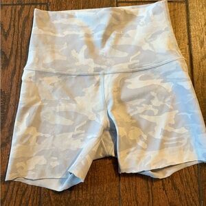 lululemon athletica Blue Camo Bike Shorts